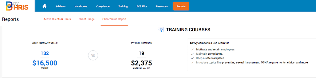 AllMyHR compliance dashboard