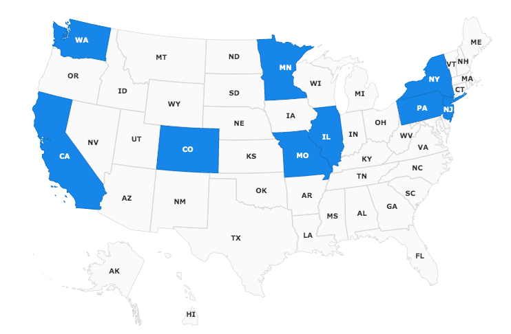 States with 2020 Federal Labor law updates